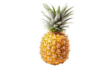 Pineapple with a Transparent Background. AI