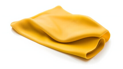 Yellow synthetic deerskin chamois for cleaning car - obrazy, fototapety, plakaty