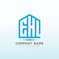 Powerful logo for top attorneys law firm letter EHL