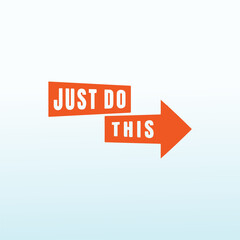 Just Do This letter Logo design