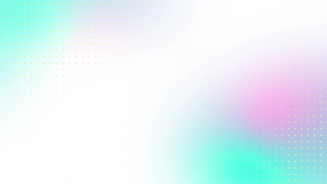 4k modern fluid soft blurred animated background in pastel colors. 
Wavy seamless looped backdrop. Organic pink blue shapes on white background. Abstract yellow halftone grid. Dynamic creative banner