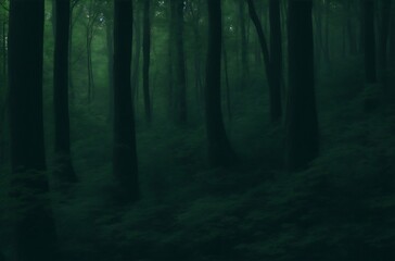 Naklejka premium A textured background of a lush, dark green forest.Created with generative AI
