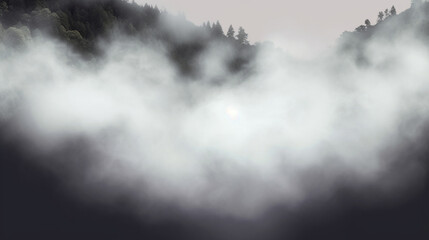 Realistic fog background