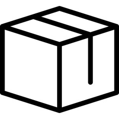 Delivery box Basic Black Line Icon