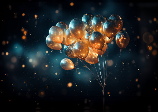 Luftballons im Ballsaal