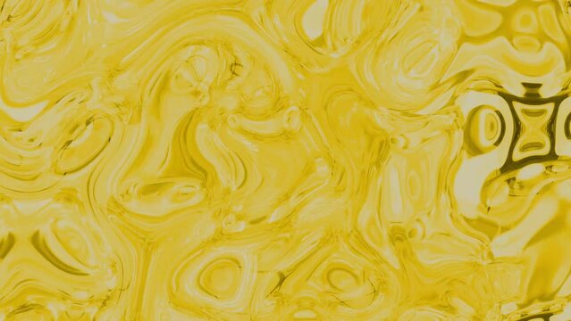 Abstract yellow swirl pattern background with a fluid animated marbled texture suitable for wallpapers or graphic designs.