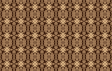 Geometric ethnic oriental pattern traditional Design for background,carpet,wallpaper,clothing,wrapping,Batik,fabric,Vector embroidery style. 