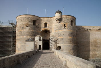 Entrée du château d'Angers (Maine et Loire)