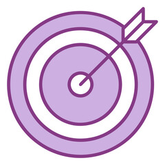 Business target success icon symbol vector image. Illustration of the arrow focus goal strategy design image