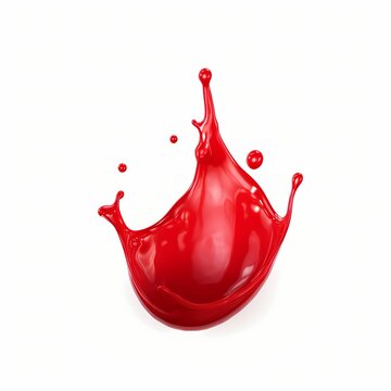 Blod drop isolated on white 