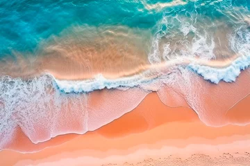 Gordijnen Ocean waves on the beach as a background Beautiful © Antonio