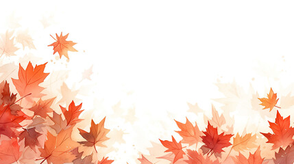 Naklejka na ściany i meble Maple autumn leaves background. 