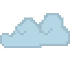 Pixelated cloud illustration