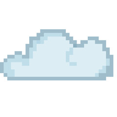 Fototapeta premium Pixelated cloud illustration