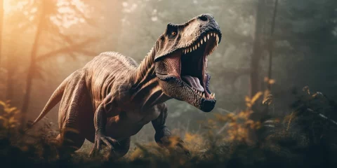 Foto op Plexiglas Majestic TRex Dinosaur in Natural Habitat © sitifatimah
