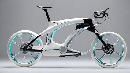 A futuristic bicycle of modern engineering