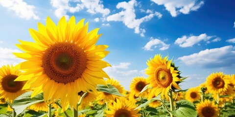 Gorgeous Sunflower Field in Full Bloom