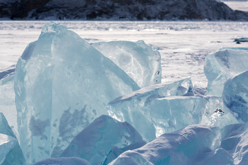 Fototapeta premium Hummocks on Lake Baikal