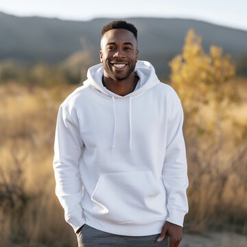 Man with top hoodie on