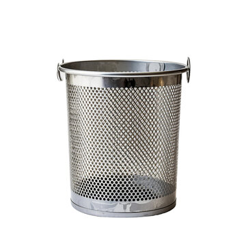 trash can, transparent background, isolated image, generative AI
