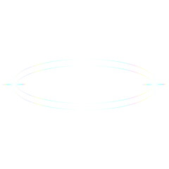  hologram minimalist fream elements and geometry oval fream