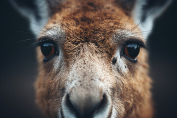Portrait of a kangaroo - obrazy, fototapety, plakaty