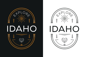 Idaho City Design, Vector illustration.
