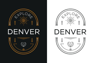 Denver City Design, Vector illustration.
