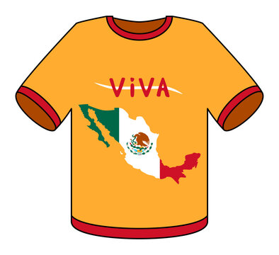 Viva Mexico T-Shirt Design Illustration
