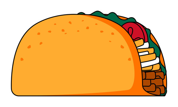 Taco Illustration &ndash; Mexican Cuisine