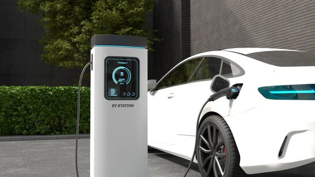 EV Charging Station, Clean energy filling technology, Electric car charging