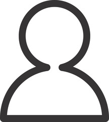 man avatar outline icon