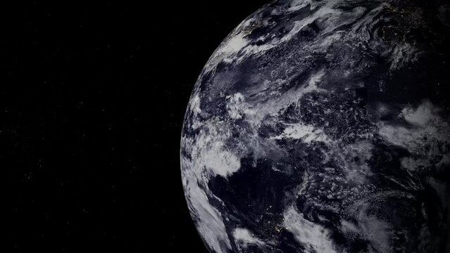 Earth from space flight over the earth planet in space realistic 3d render space background.mz_1170