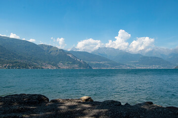 Lake Como, panoramic view of the lake on a summer day, Italy, Europe - 648486111