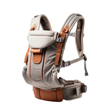 Baby Carrier, transparent background, isolated image, generative AI
