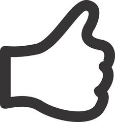 Hand sign icon in different styles 