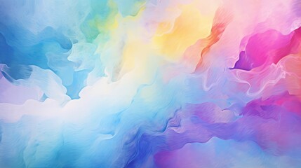 Abstract Colorful Rainbow Painting watercolor
