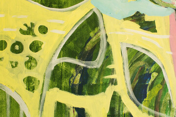 Detail of the Painting as a Background