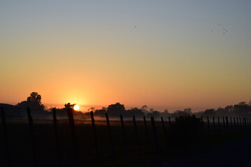 atardecer, sol, cielo, nube, anaranjada, amanecer, naturaleza, paisaje, nube, anochecer, rojo,...