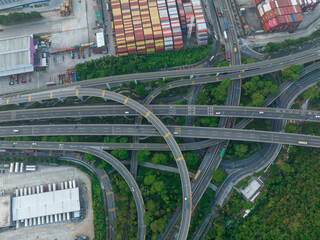 Shenzhen ,China - July 29 2022: Aerial view of Yantian port in shenzhen city, China