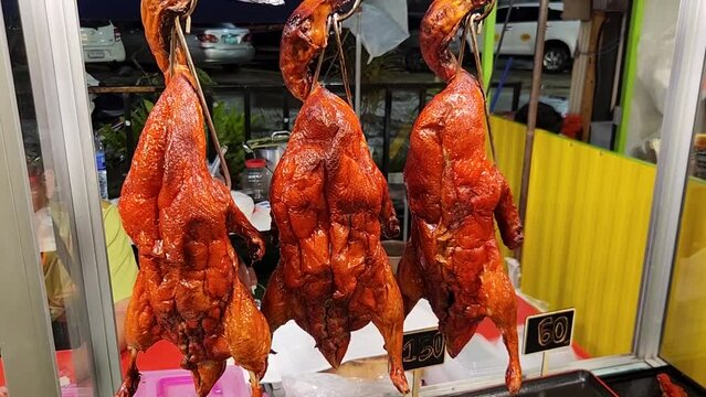 Asian Street food, a lot of food in Thailand Phuket 