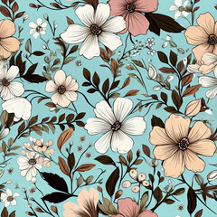 vintage seamless floral pattern