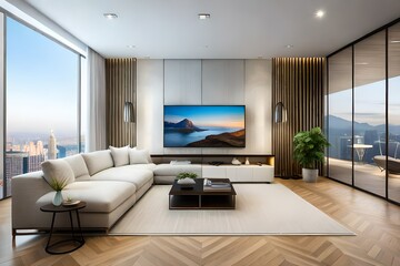 Obraz na płótnie Canvas living room interior