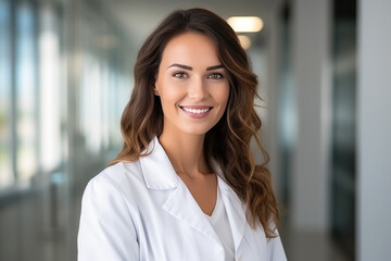 Beautiful Young European Woman Optometrist . Сoncept Optometry Career Opportunities, Overcoming European Stereotypes, Young Professional Woman, Beauty Aesthetics In Medicine