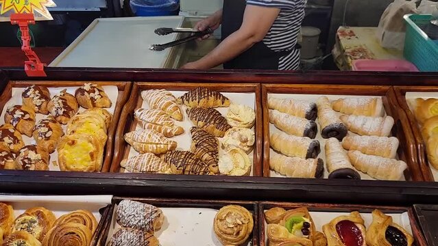 Asian Street food, a lot of food in Thailand Phuket 