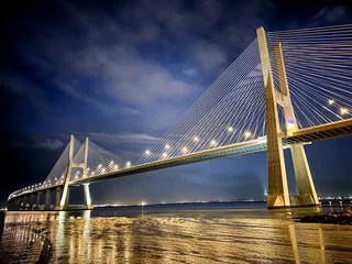 Photo sur Plexiglas Pont Vasco da Gama Vasco da Gama bridge - Portugal 