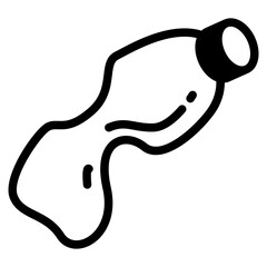 plastic  bottle, glass,  inorganic waste