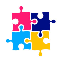 World autism awareness day autism puzzle piece png design template celebrated in 2 April. use to background, banner, card, greeting card, poster, book cover, placard, photo frame, template.
