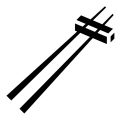 CHOPSTICKS filled outline icon,linear,outline,graphic,illustration