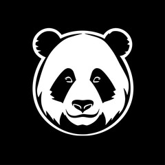 Obraz premium Panda - Minimalist and Flat Logo - Vector illustration